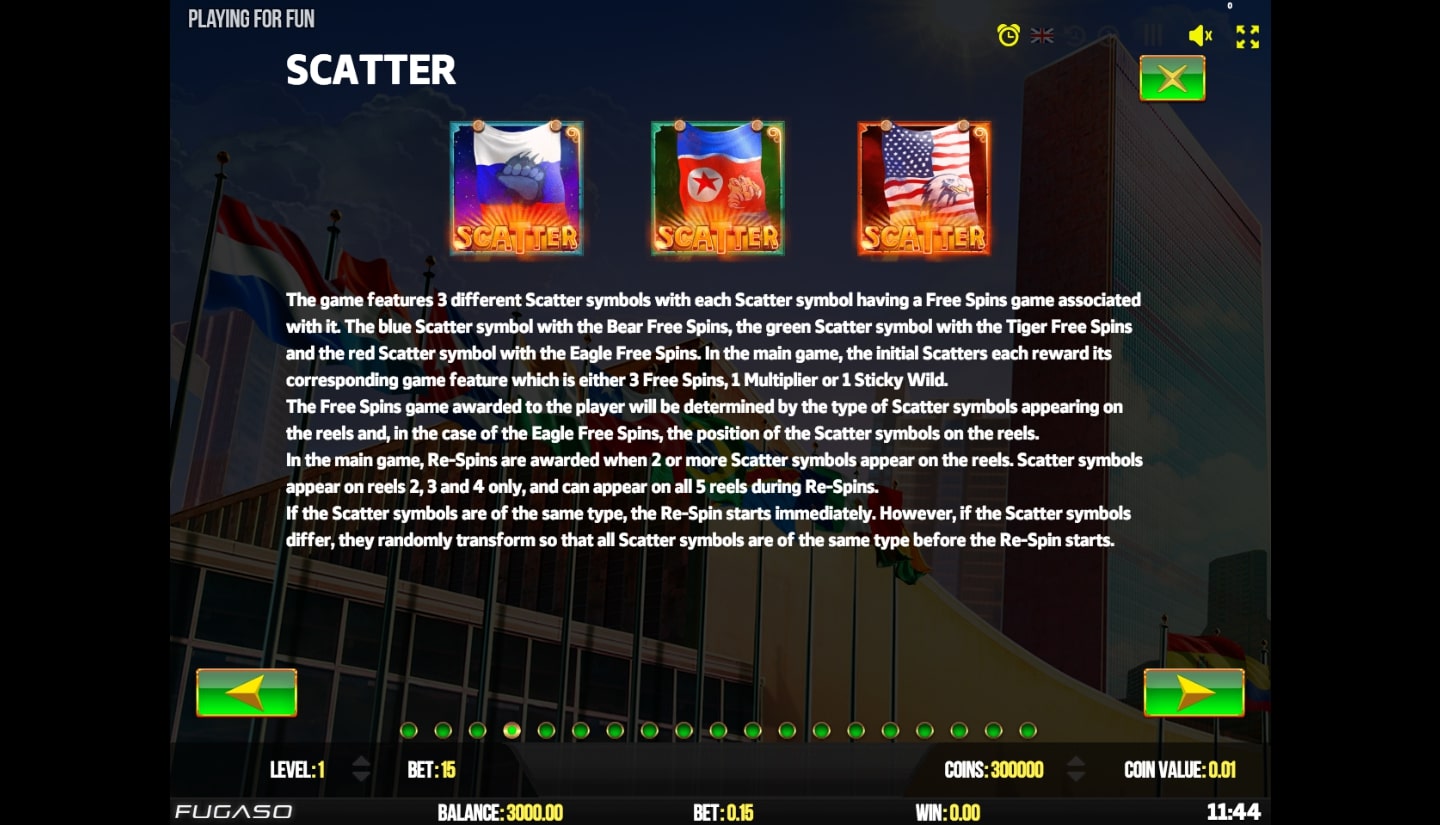 Fugaso Trump It Deluxe slot game scatter