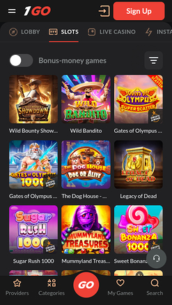 1GO Casino Mobile Games