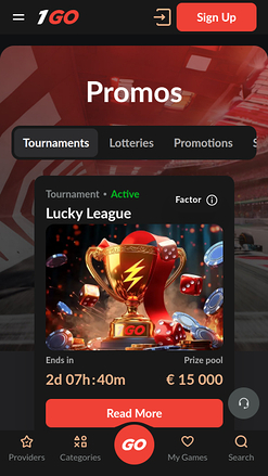 1GO Casino Mobile Promotions