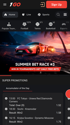 1GO Casino Mobile Sports