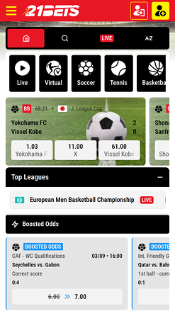21Bets Casino Mobile Sports