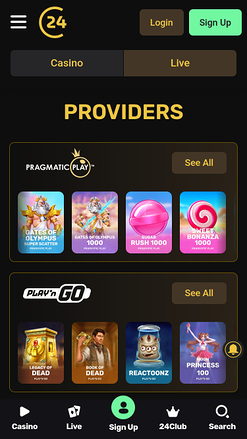 24Casino Mobile Game Developers