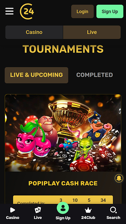 24Casino Mobile Tournaments