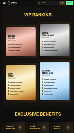 24Casino Mobile VIP Program