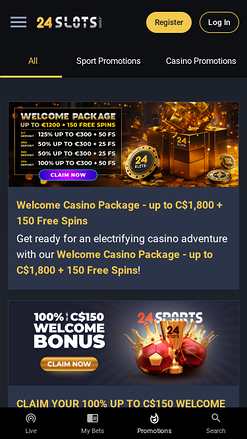 24Slots Casino Mobile Promotions