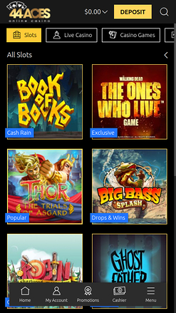 44Aces Casino Mobile Games