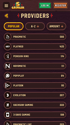 5Gringos Casino Mobile Game Developers