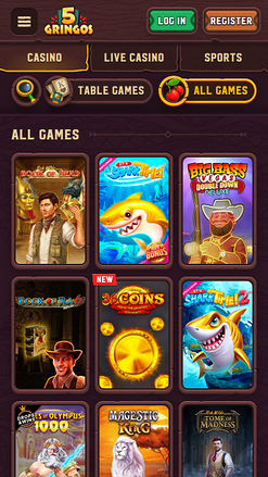 5Gringos Casino Mobile Games