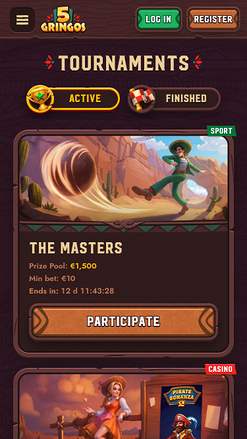 5Gringos Casino Mobile Tournaments