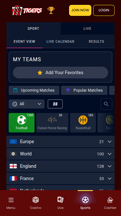 777Tigers Casino Mobile Sports Betting