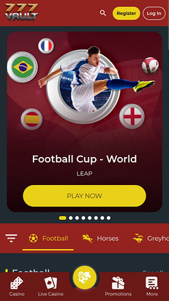 777Vault Casino Mobile Virtual Sports
