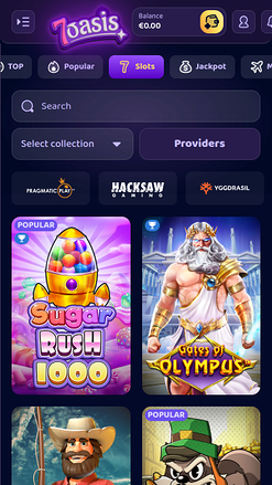 7Oasis Casino Mobile Games
