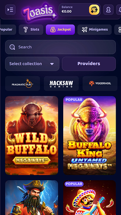 7Oasis Casino Mobile Jackpot