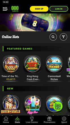 888Casino Mobile Games