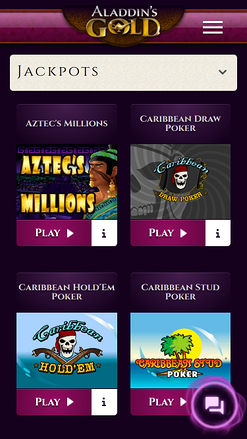 Aladdins Gold Casino Mobile Jackpot