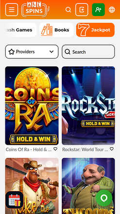 AllSpins Casino Mobile Jackpot