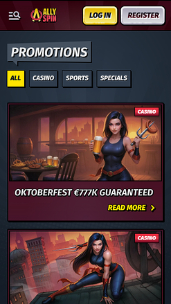 AllySpin Casino Mobile Promotions
