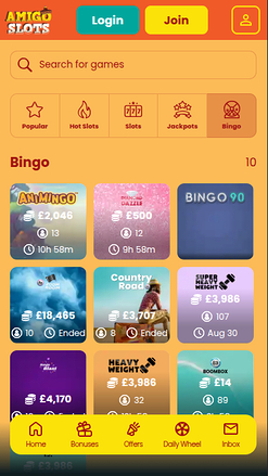 Amigo Slots Casino Bingo Mobile