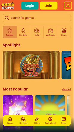 Amigo Slots Casino Games Mobile