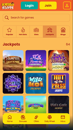 Amigo Slots Casino Jackpot Mobile