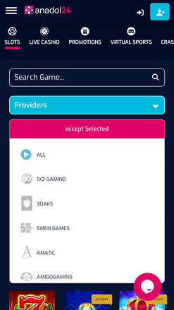 Anadol24 Casino Game Developers Mobile
