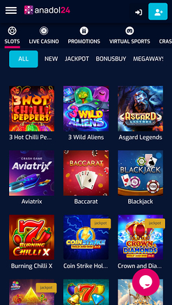Anadol24 Casino Games Mobile