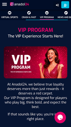 Anadol24 Casino VIP Program
