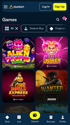 Aureonplay Casino Mobile Games