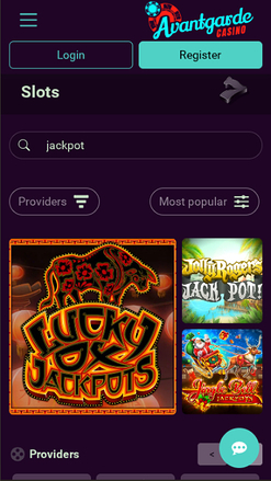 Avantgarde Casino Mobile Jackpot