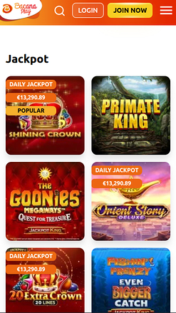 Bacana Play Casino Mobile Jackpot