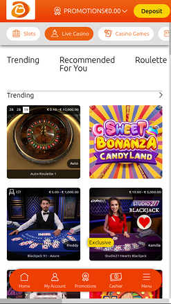 Bacana Play Casino Mobile Live Dealer