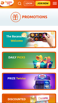 Bacana Play Casino Mobile Promotions