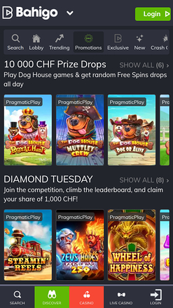 Bahigo Casino Mobile Promotions