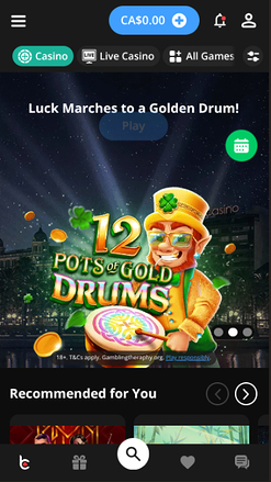 bCasino Mobile Games