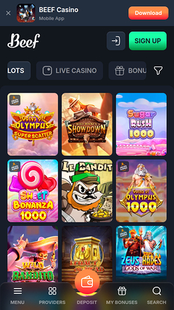 Beef Casino Games Mobile