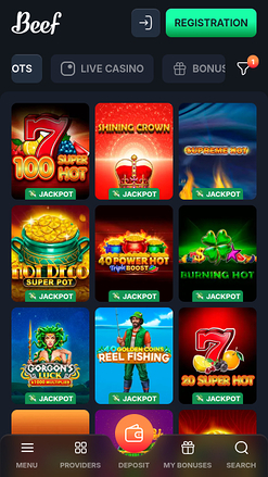 Beef Casino Jackpot Mobile