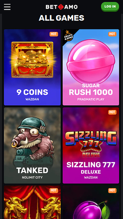Betamo Casino Mobile Games