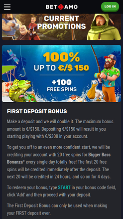 Betamo Casino Mobile Promotions