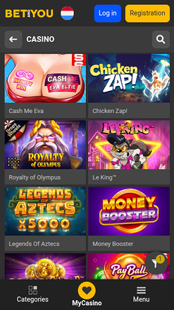 Betandyou Casino Mobile Games