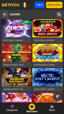 Betandyou Casino Mobile Jackpot