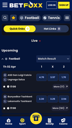 BetFoxxx Casino Mobile Sports