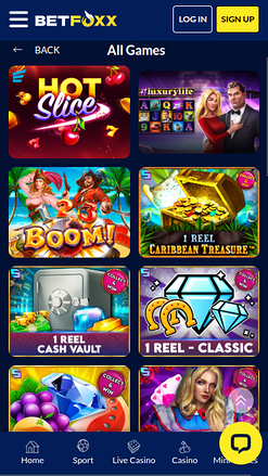 BetFoxxx Casino Mobile Games