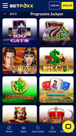 BetFoxxx Casino Mobile Jackpot