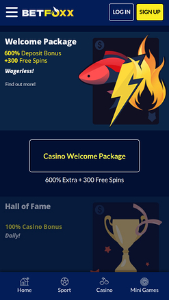 BetFoxxx Casino Mobile Promotions