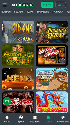 BetJara Casino Mobile Games
