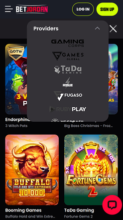 BetJordan Casino Game Developers