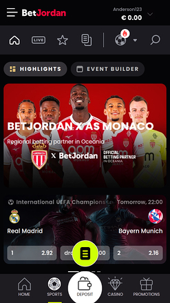 BetJordan Casino Sports Mobile
