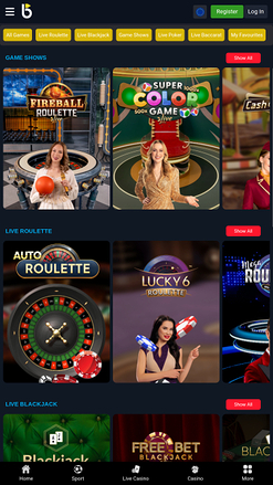BetLive Casino Mobile Live Dealer