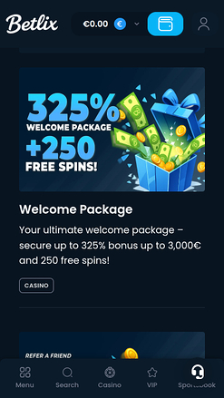 Betlix Casino Mobile Promotions