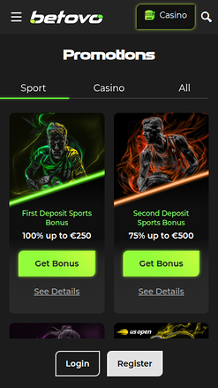 Betovo Casino Mobile Promotions